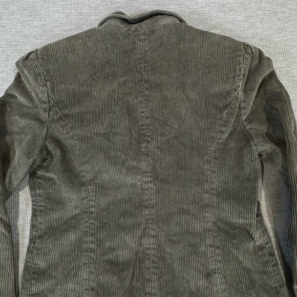 Vintage Brite N Sassy Blazer Jacket Womens 13/14 Olive Green Gray Corduroy Lined - Picture 7 of 16